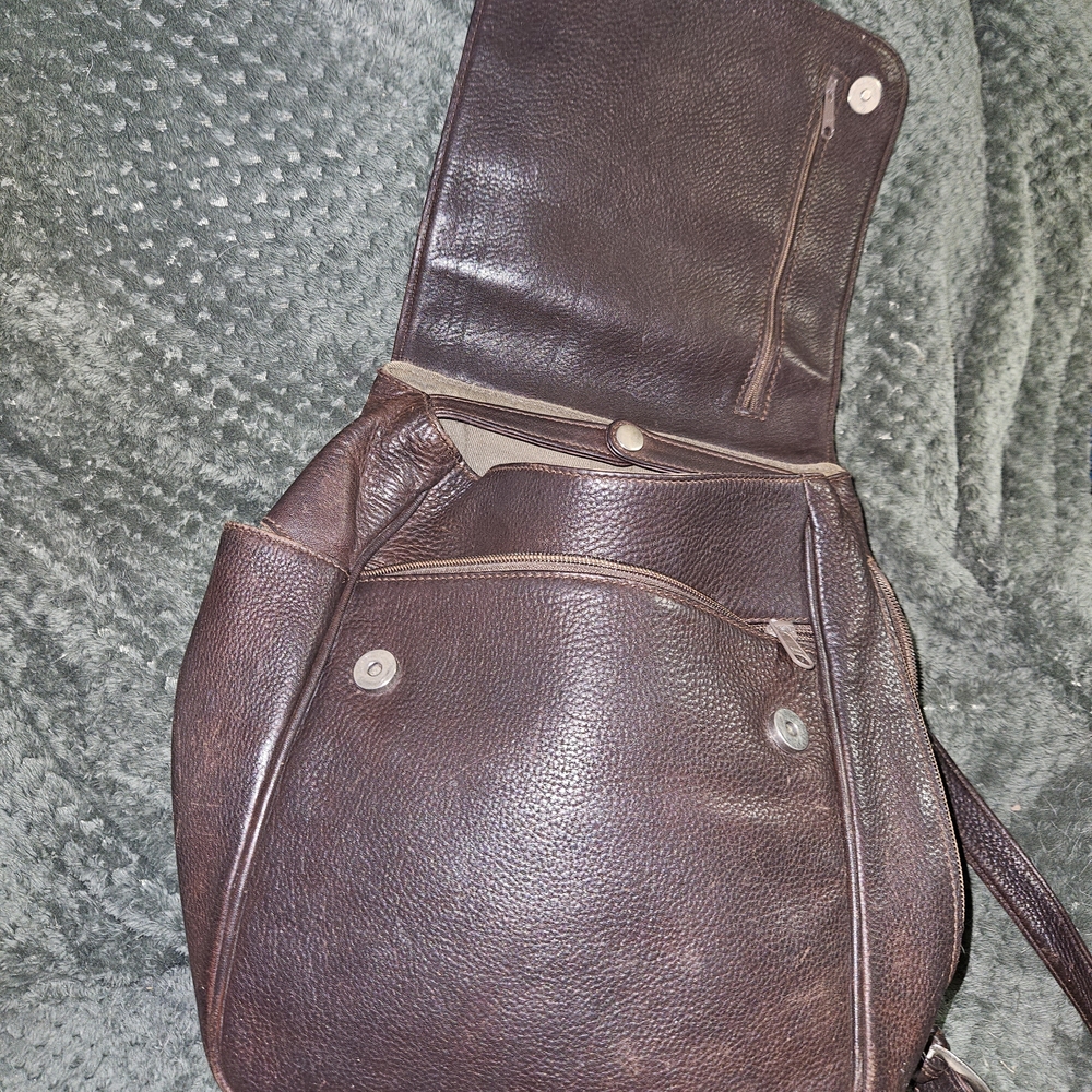Ellington Brown Leather Backpack - image 5